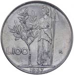 1946-2001 - 100 Lire Minerva 1957 - 