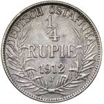 Africa Orientale Tedesca  - 1/4 rupia 1912 - ... 