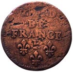 Francia  - Liard de France 1657 F - Cu ... 