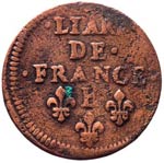 Francia  - Liard de France 1658 E - Cu ... 