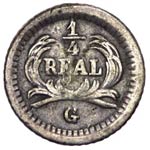 Guatemala - 1/4 di Real 1878 - KM-146a - Ag 