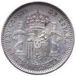 Spagna - Alfonso XIII - 1 Peseta 1904 - Alta ... 