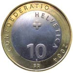 Svizzera - 10 Franchi 2004 