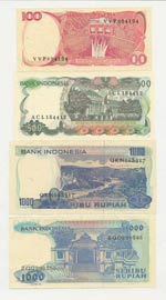 Lotto n.4 Banconote - Banknote - Indonesia - ... 