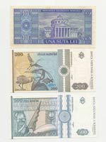 Lotto n.3 Banconote - Banknote - Romania - ... 