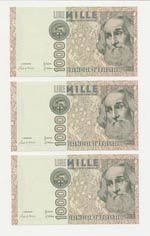Lotto n.3 Banconote - 1000 Lire Marco Polo ... 