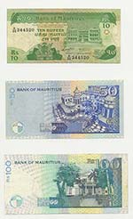 Mauritius - Lotto n.3 Banconote - 10 Rupees ... 