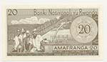 Rwanda - Repubblica - 20 Francs 1976 - Rif. ... 