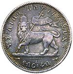 Etiopia - Menelik II (1889-1913) 1/4 Birr ... 
