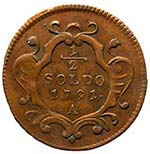 Gorizia - Leopoldo II (1790-1792) 1/2 Soldo ... 
