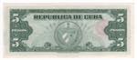 Cuba - Repubblica cubana (dal 1959) 5 pesos ... 