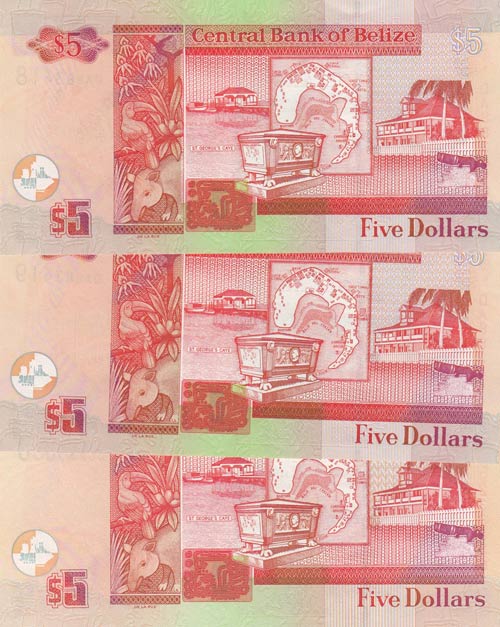 Belize, 5 Dollars, 2003,  UNC, ... 
