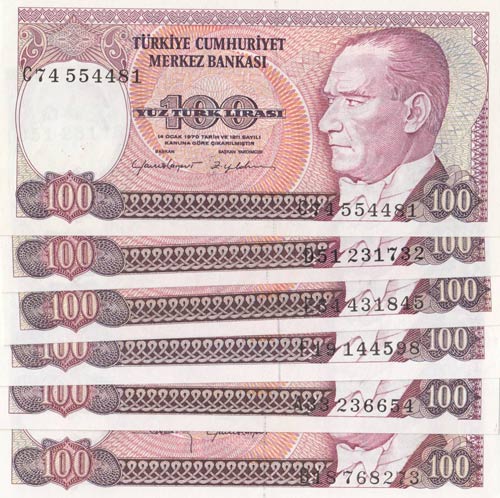 Turkey, 100 Lira, 1983-1984, UNC, ... 