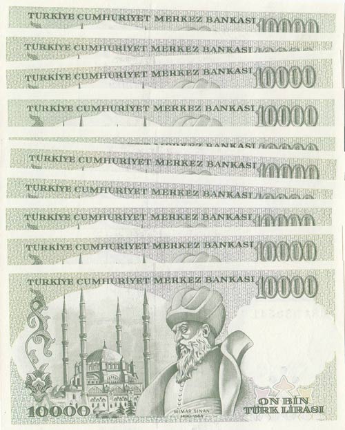 Turkey, 10.000 Lira, 1993, UNC, ... 