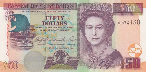 Belize, 50 Dollars, 2006, UNC, p70b