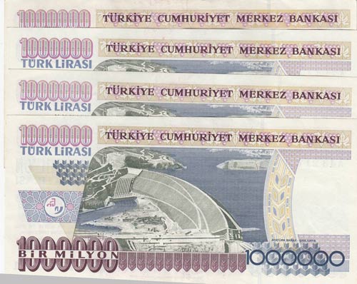 Turkey, 1.000.000 Lİra, 1995, ... 