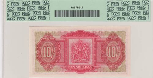 Bermuda, 10 Shillings, UNC, p19b