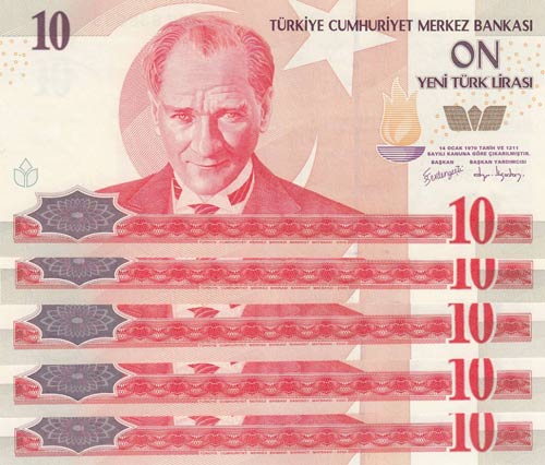 Turkey, 10 New Turkish Lira, 2005, ... 