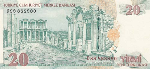 Turkey, 20 New Turkish Lira, 2005, ... 