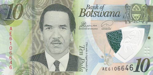 Botswana, 10 Pula, 2009, UNC, p30