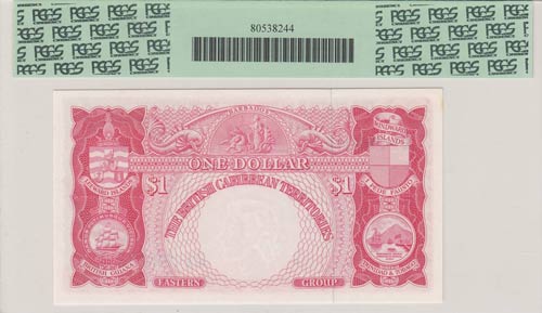 British Caribbean, 1 Dollar, UNC, ... 