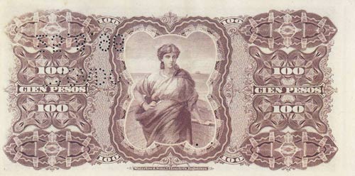 Uruguay, 100 Pesos, 1887, UNC, pA96