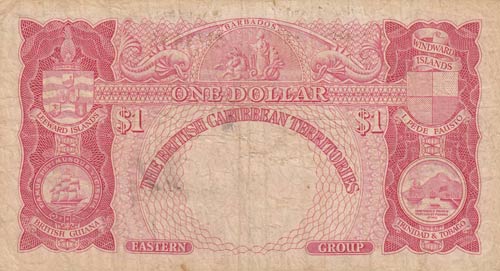 British Caribbean, 1 Dollar, 1958, ... 
