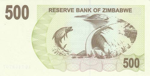 Zimbabwe, 500 Dollars, 2007, UNC, ... 