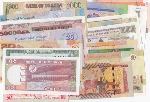 Mix Lot, 25 UNC banknotes
