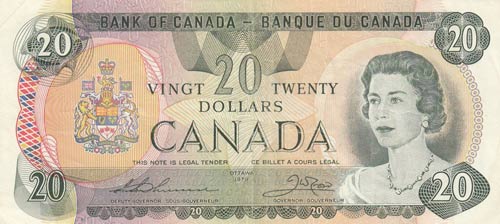 Canada, 20 Dollars, 1979, VF / XF, ... 