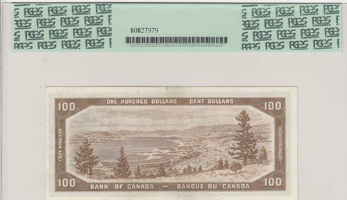 Canada, 100 Dollars, 1954, AUNC, ... 