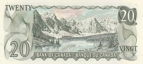 Canada, 20 dollars, 1969, AUNC, ... 