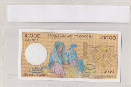 Comoros, 10.000 Francs, 1997, UNC, ... 