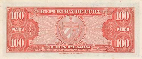 Cuba, 100 Pesos, 1959, UNC, p93