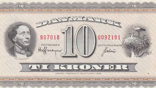 Denmark, 10 Kroner, 1952, AUNC, ... 