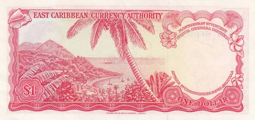 East Caribbean, 1 Dollar, 1974, ... 