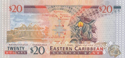 East Caribbean, 20 Dollars, 2003, ... 