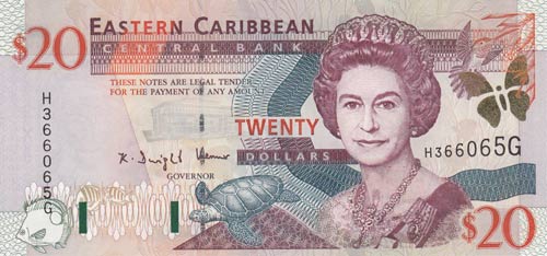 East Caribbean, 20 Dollars, 2003, ... 