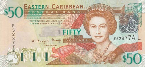 East Caribbean, 50 Dollars, 2003, ... 