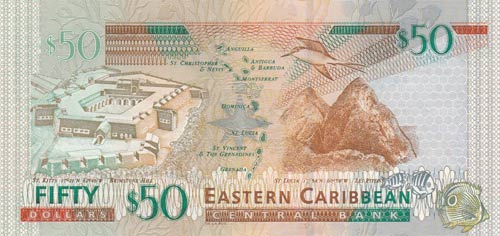 East Caribbean, 50 Dollars, 2003, ... 