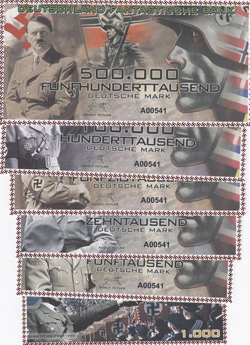Adolf Hitler banknotes, 1000 Mark, ... 