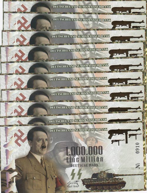 Adolf Hitler, 1.000.000 Mark, UNC, ... 