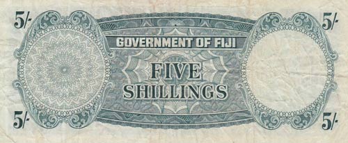 Fiji, 5 Shillings, 1964, VF (-), ... 