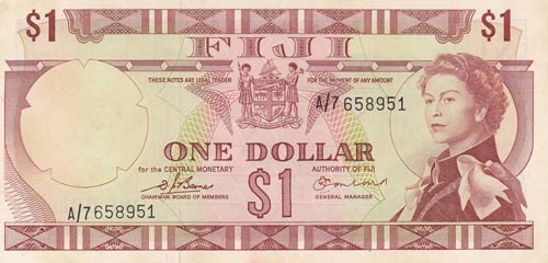 Fiji, 1 Dollar, 1974, UNC, p71a