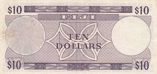 Fiji, 10 Dollars, 1974, VF (++), ... 