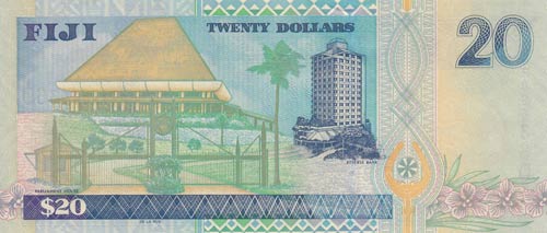 Fiji, 20 Dollaras, 2002, UNC, p107