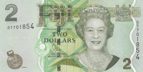 Fiji, 2 Dollars, 2011, UNC, p109b