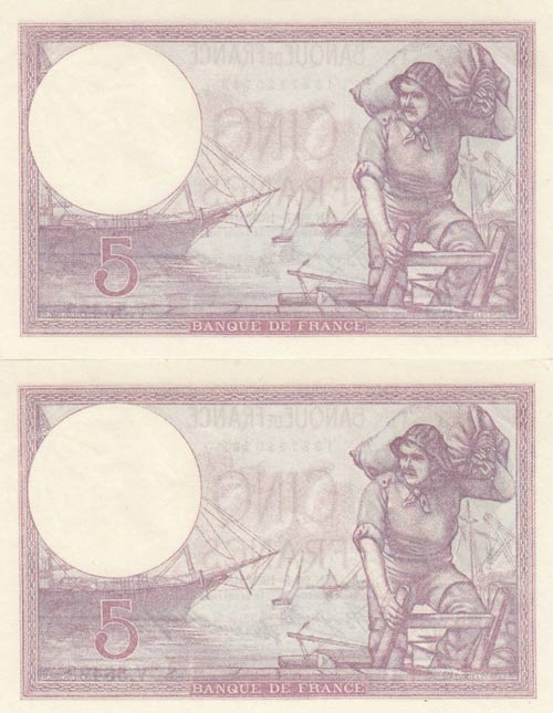 France, 5 Francs, 1933, UNC, p72e, ... 