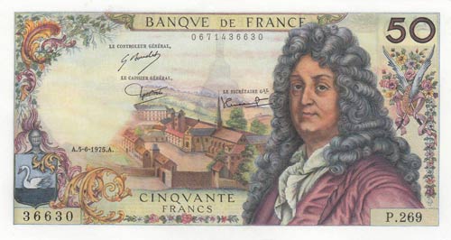 France, 50 Francs, 1975, AUNC-UNC, ... 