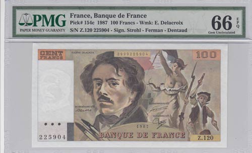 France, 100 Francs, 1987, UNC, ... 